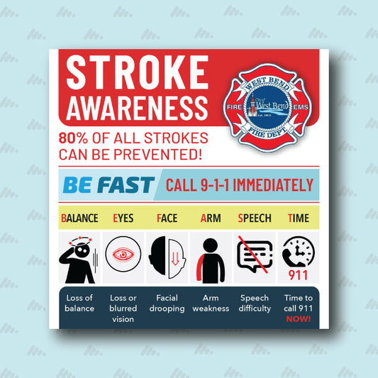 4x4 Stroke Awareness Magnets
