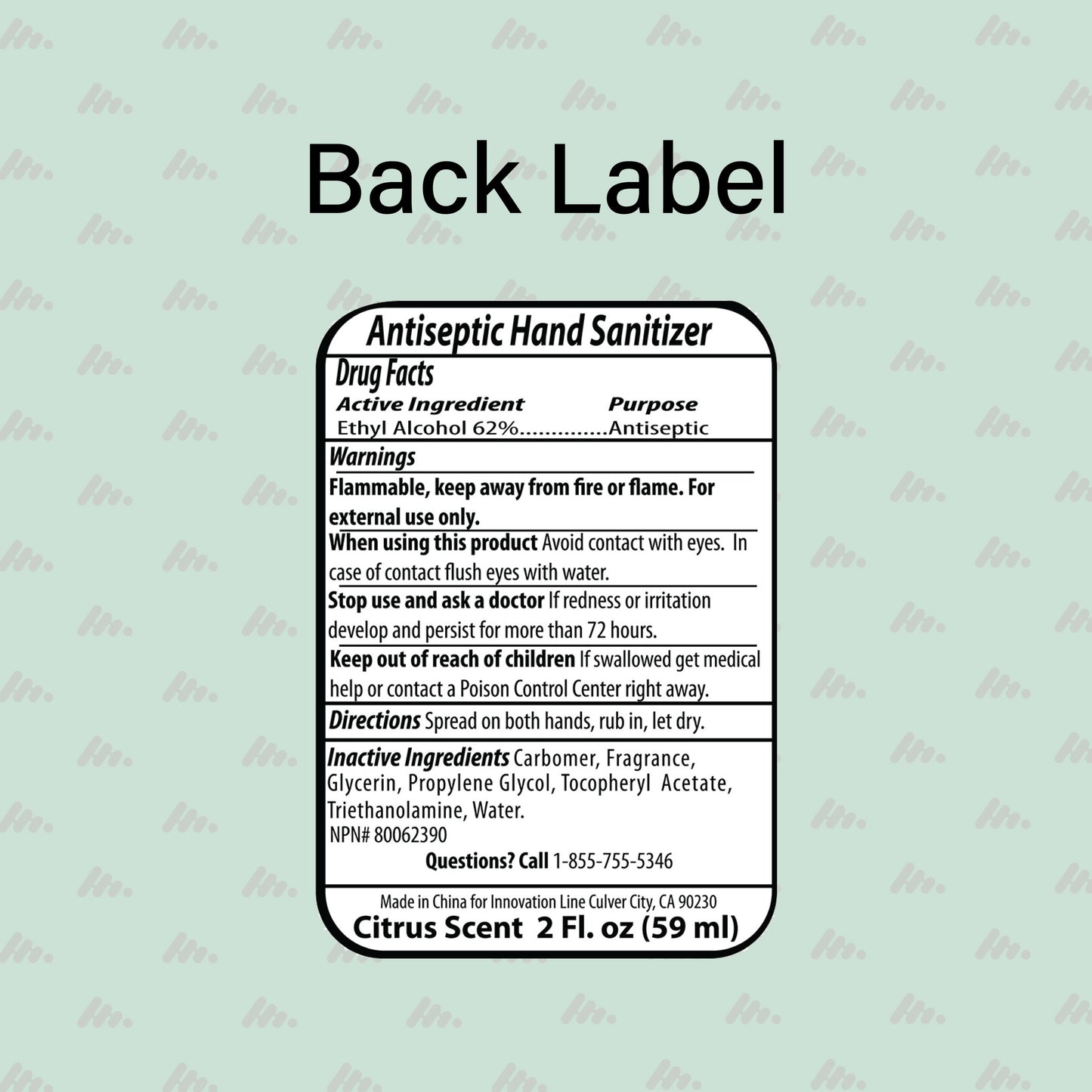 2oz Hand Sanitizer